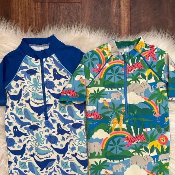 Baby Boden Bundle of 2 Surf Suit Size 6-9 Months - Picture 3 of 5